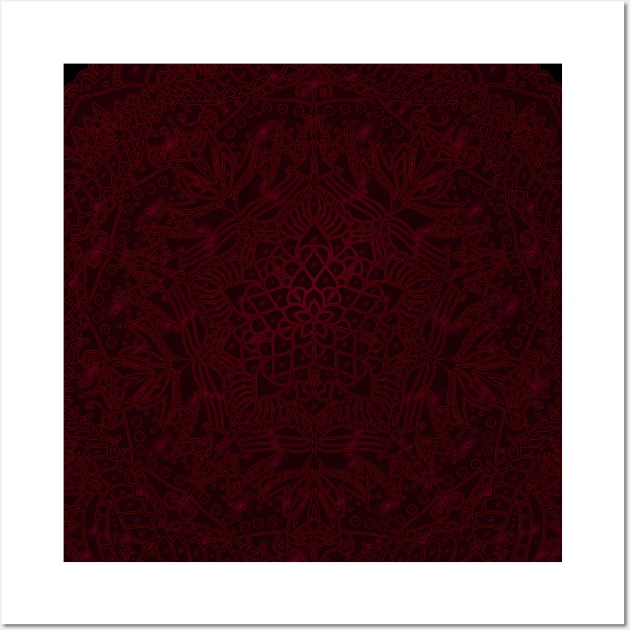 Crimson red Wall Art by Cherubic